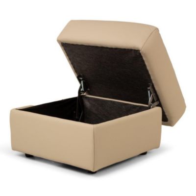 Noto Leather Storage Ottoman