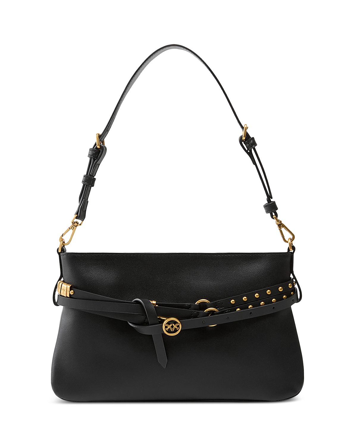 Pinko Mini Leather Belted Shoulder Bag