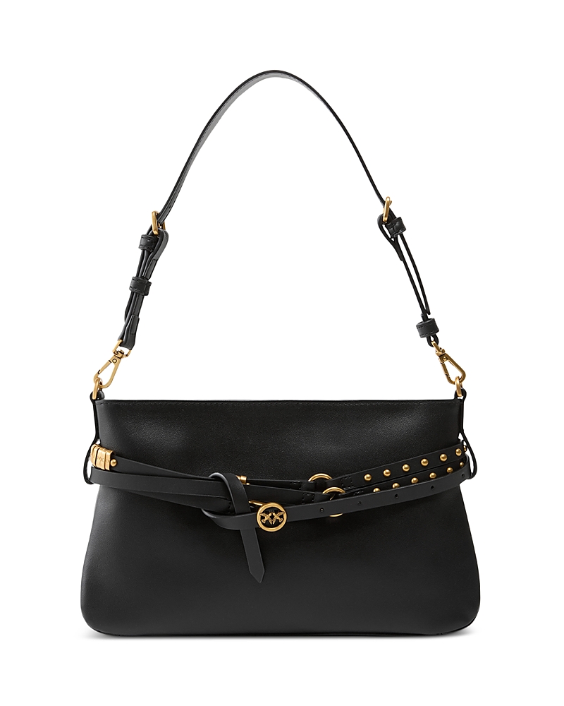 Pinko Mini Leather Belted Shoulder Bag