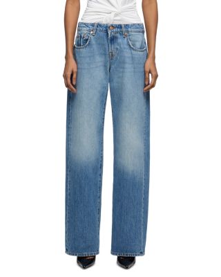 Low Rise Straight Jeans in Shadowcrest