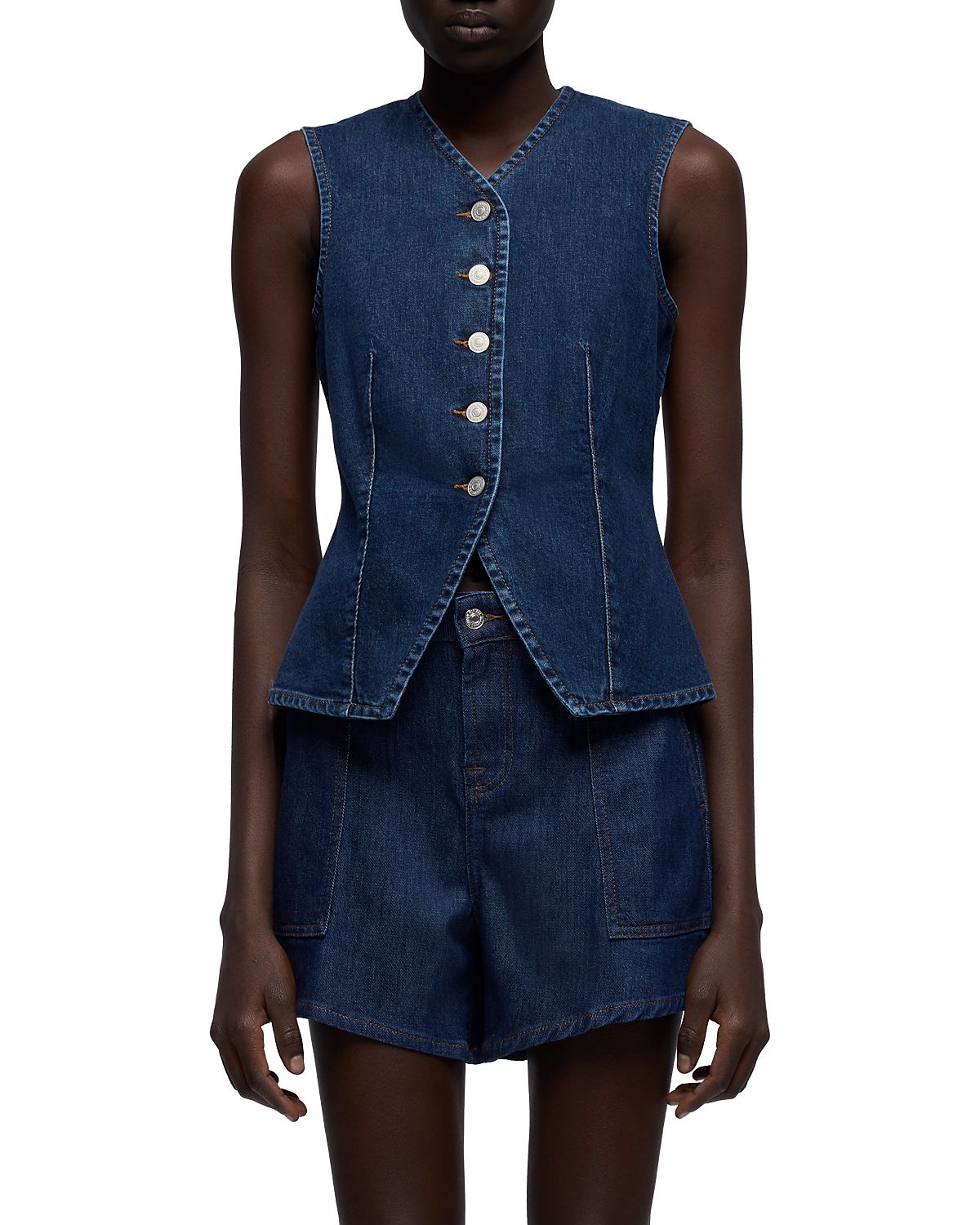 7 For All Mankind Denim Lady Vest