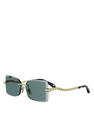 Serpenti Viper Rectangular Sunglasses, 59mm