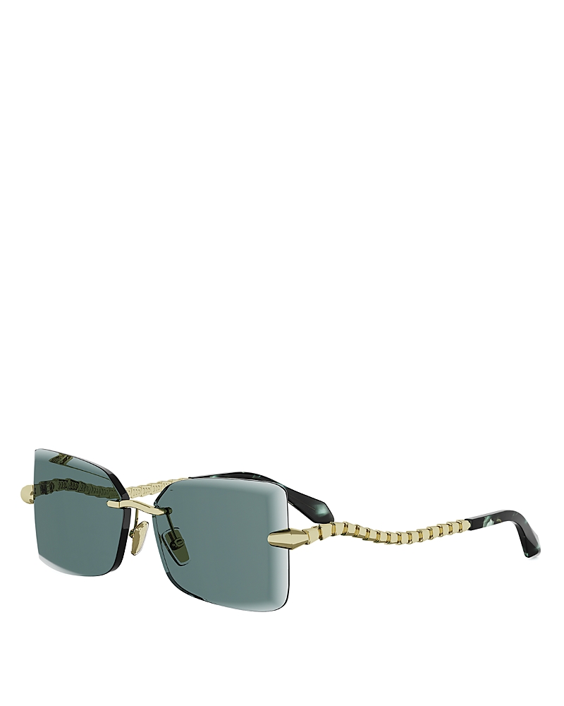 Bvlgari Serpenti Viper Rectangular Sunglasses, 59mm