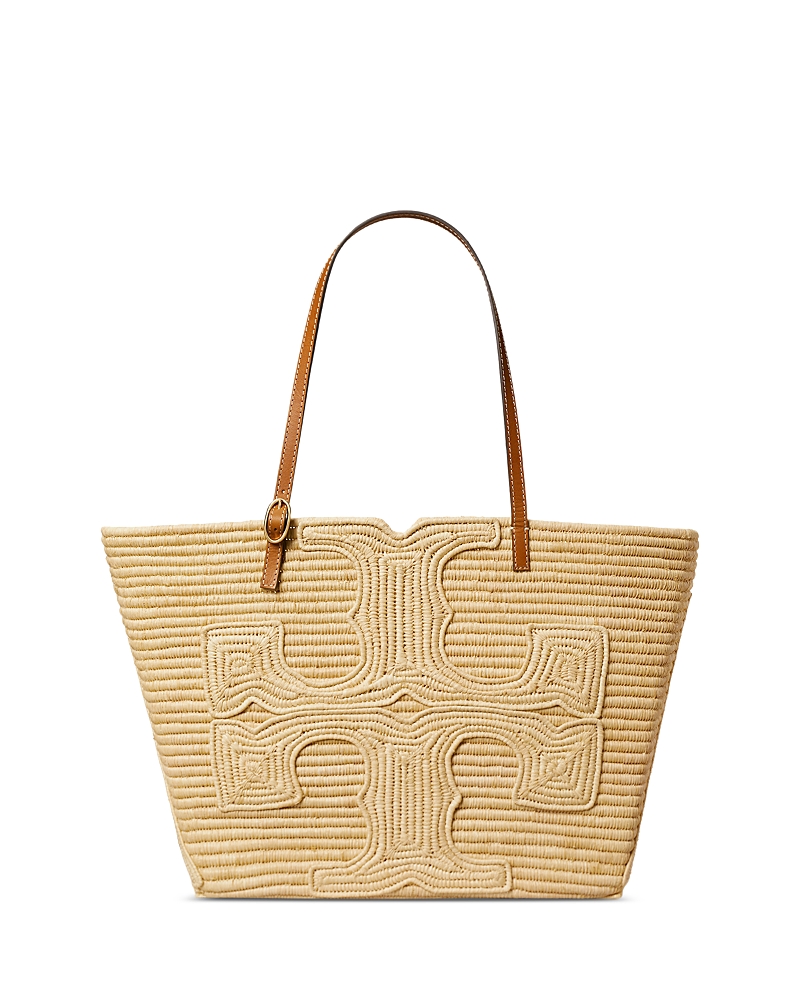 Tory Burch Ella Large Structured Straw Tote