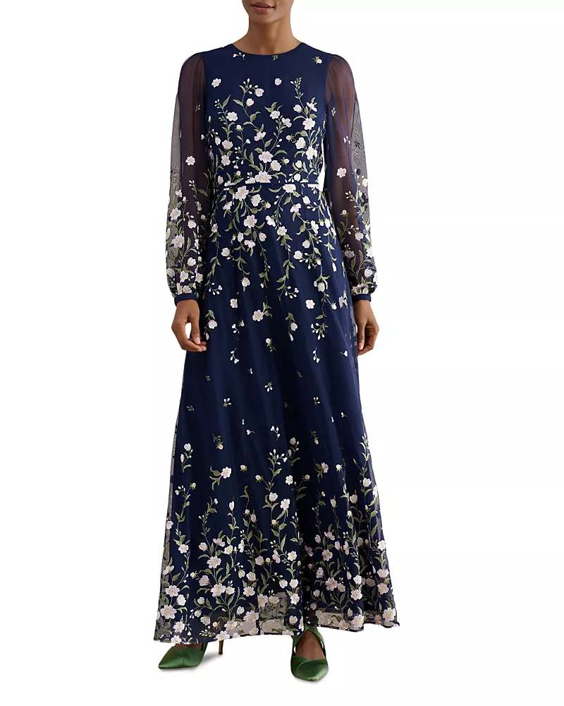 Hobbs London Black Tie Collection Judy Embroidered Dress