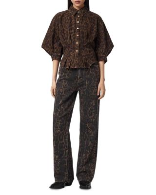 Nancy Denim Shirt in Leppo Brown