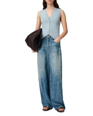 Jett High Rise Jean Trousers in Illusion Indigo