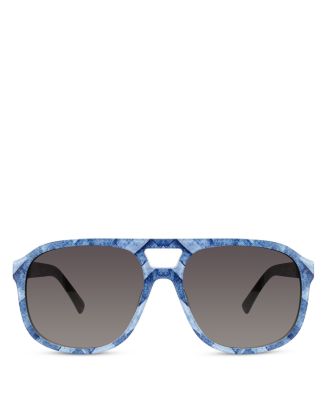 KURT GEIGER LONDON Square Flat Top Sunglasses, 59mm  display picture 3