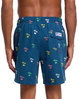 Sano Chambray Palm Tree 6.5" Swim Trunks
