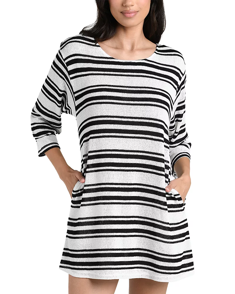 La Blanca Boardwalk Stripe Tunic Swim Cover-Up