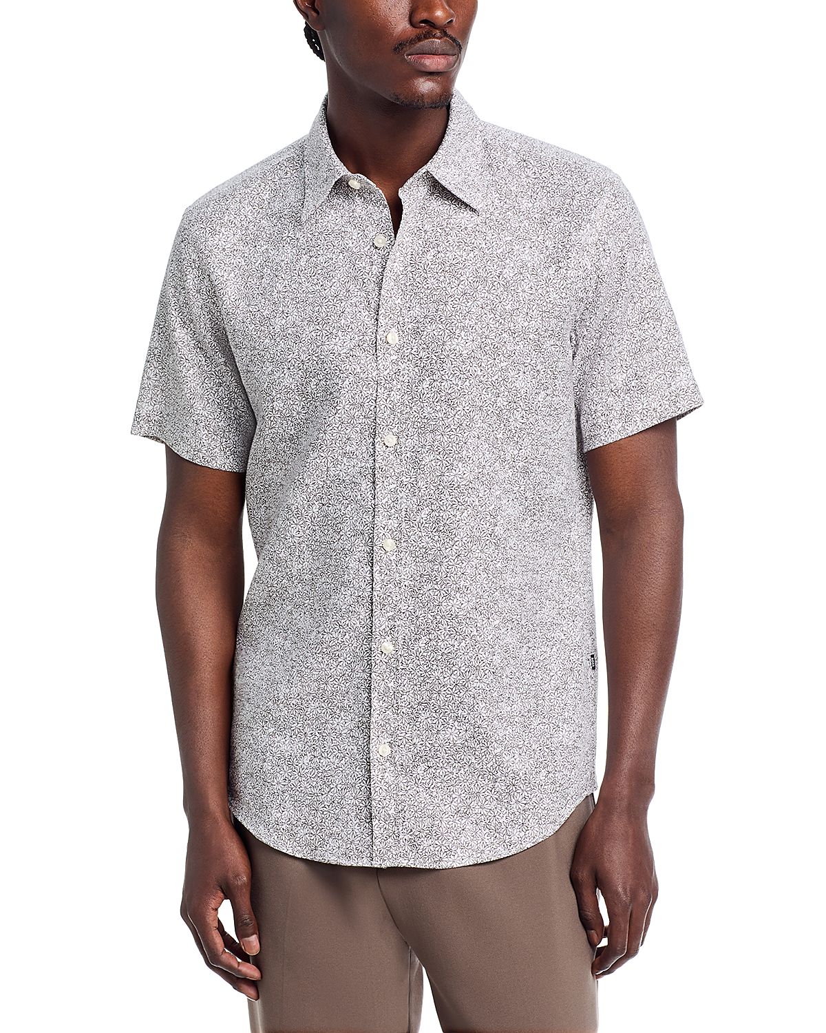 Boss Roan Slim Fit Kent Collar Floral Shirt