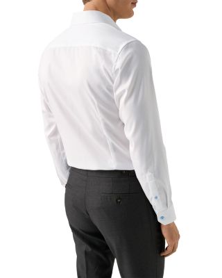 Contemporary Fit Light Blue Details Signature Twill Shirt