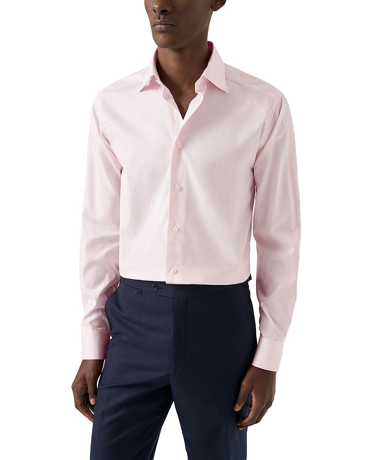 Eton Contemporary Fit Solid Signature Twill Shirt