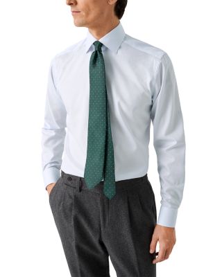 Contemporary Fit Striped Twill Shirt 