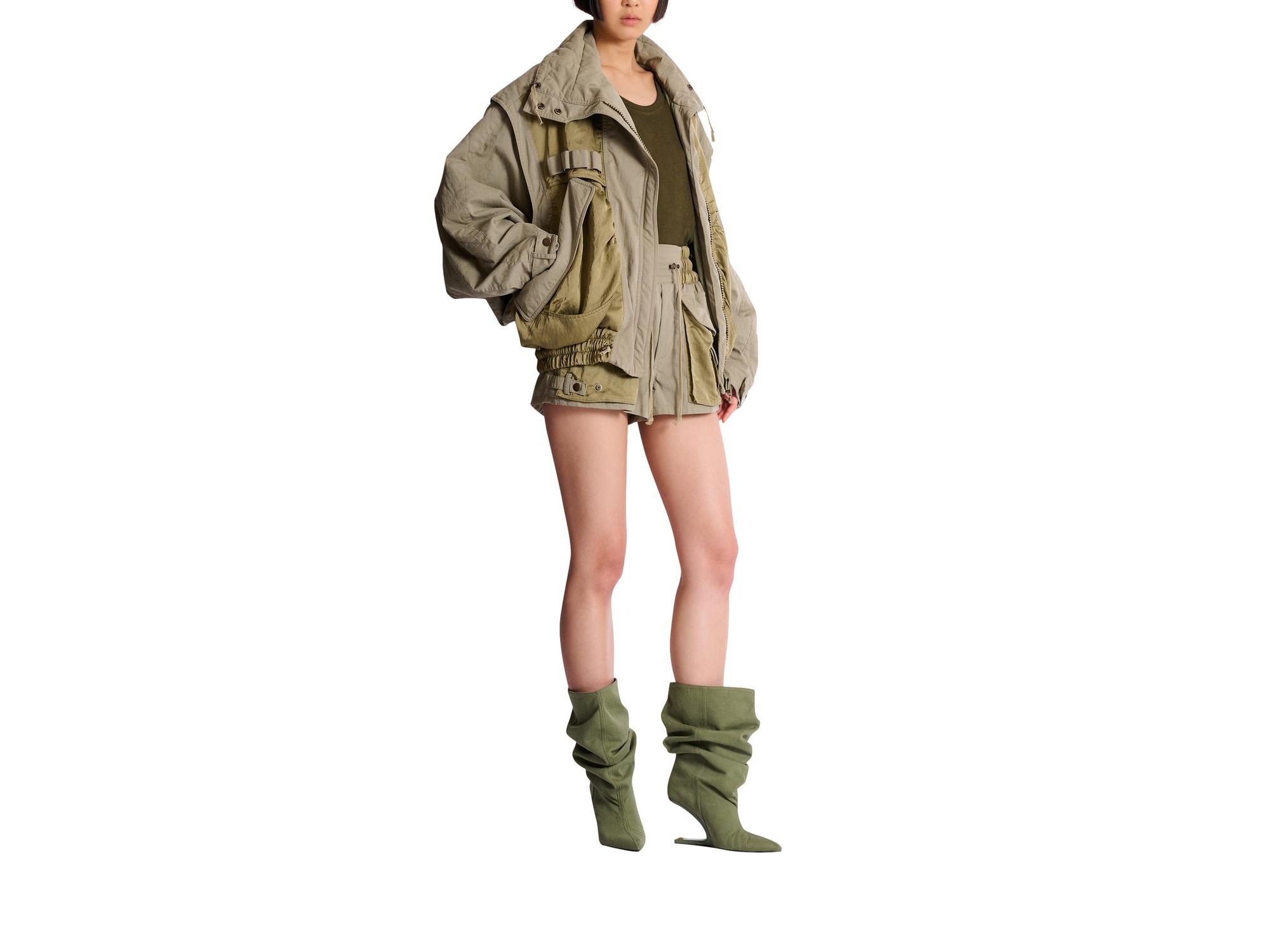 Cotton and Twill Bomber Jacket — Image 6