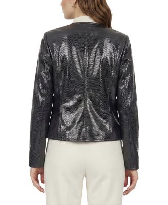  Metis Suede Pythn Printed Jacket