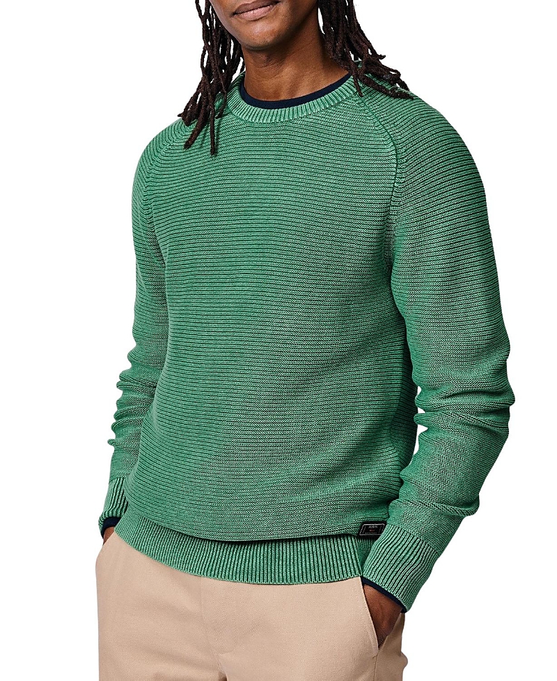 Aubin Saxilby Tuck Stitch Crew Neck Jumper