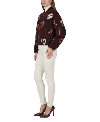  Metis Suede Bomber Zip Jacket