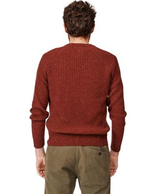  Ray Fisherman Rib Crew Neck Sweater