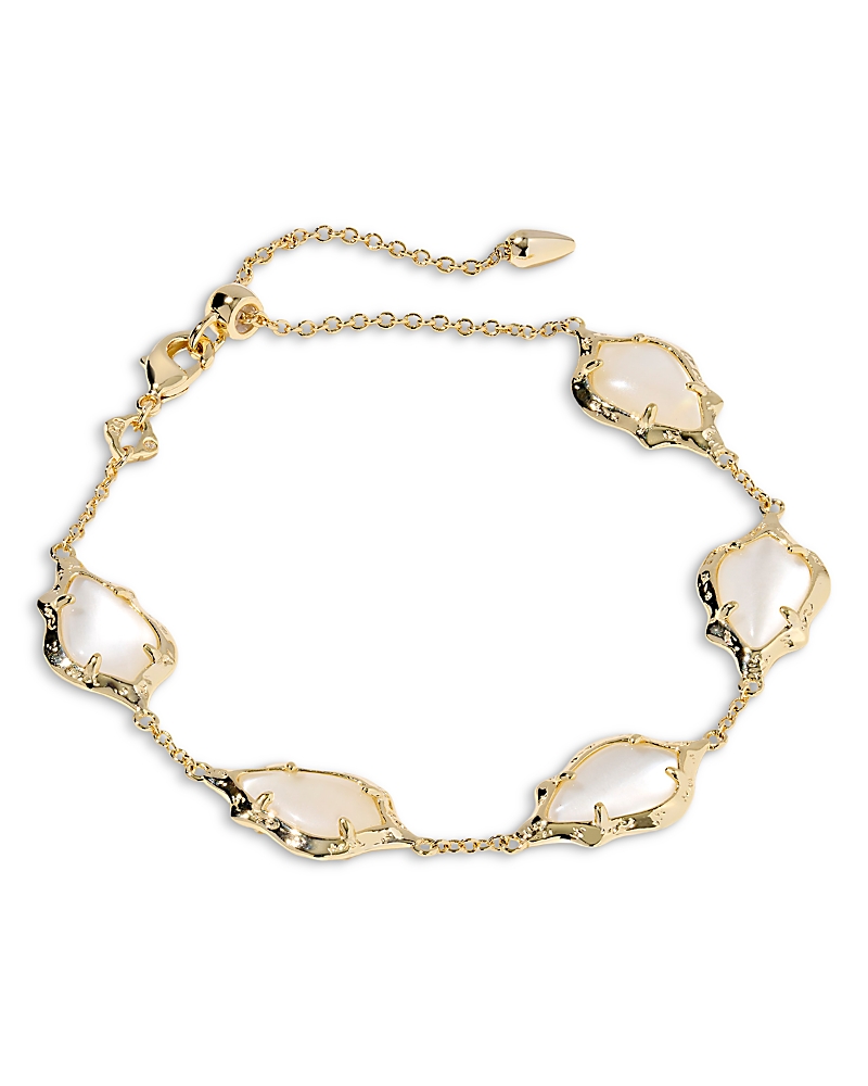 Kendra Scott Adriana Scallop Frame Delicate Chain Bracelet