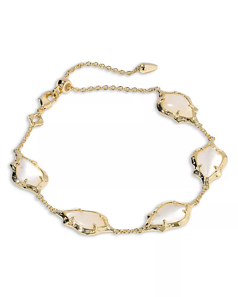 Kendra Scott Adriana Scallop Frame Delicate Chain Bracelet