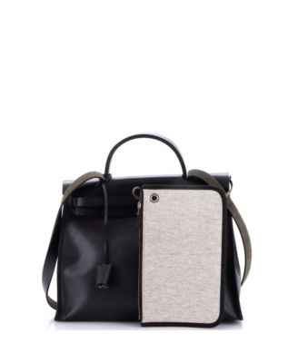 31 Herbag Zip Berline Vache Canvas and Leather