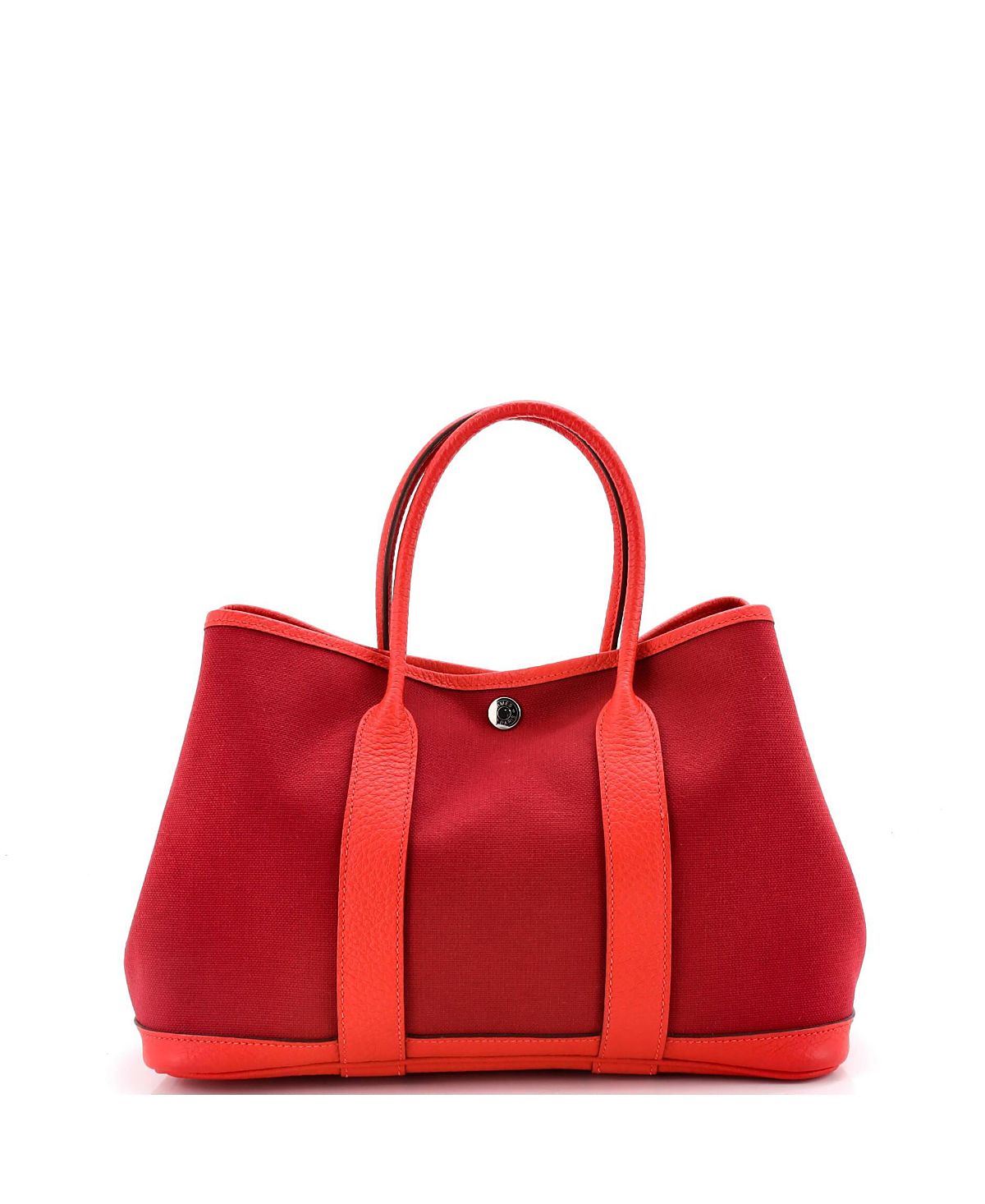 Pre-Owned HERMES 30 Garden Party Tote Toile and Leather