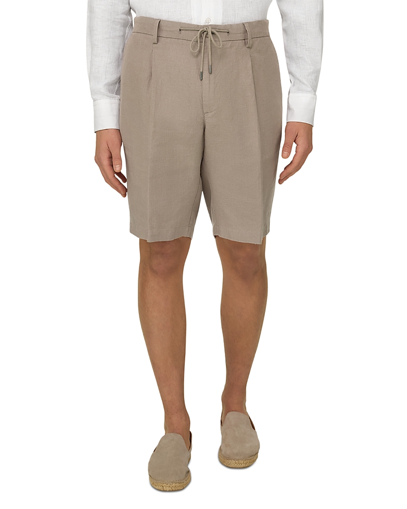 Boggi Milano Coulisse Linen Shorts