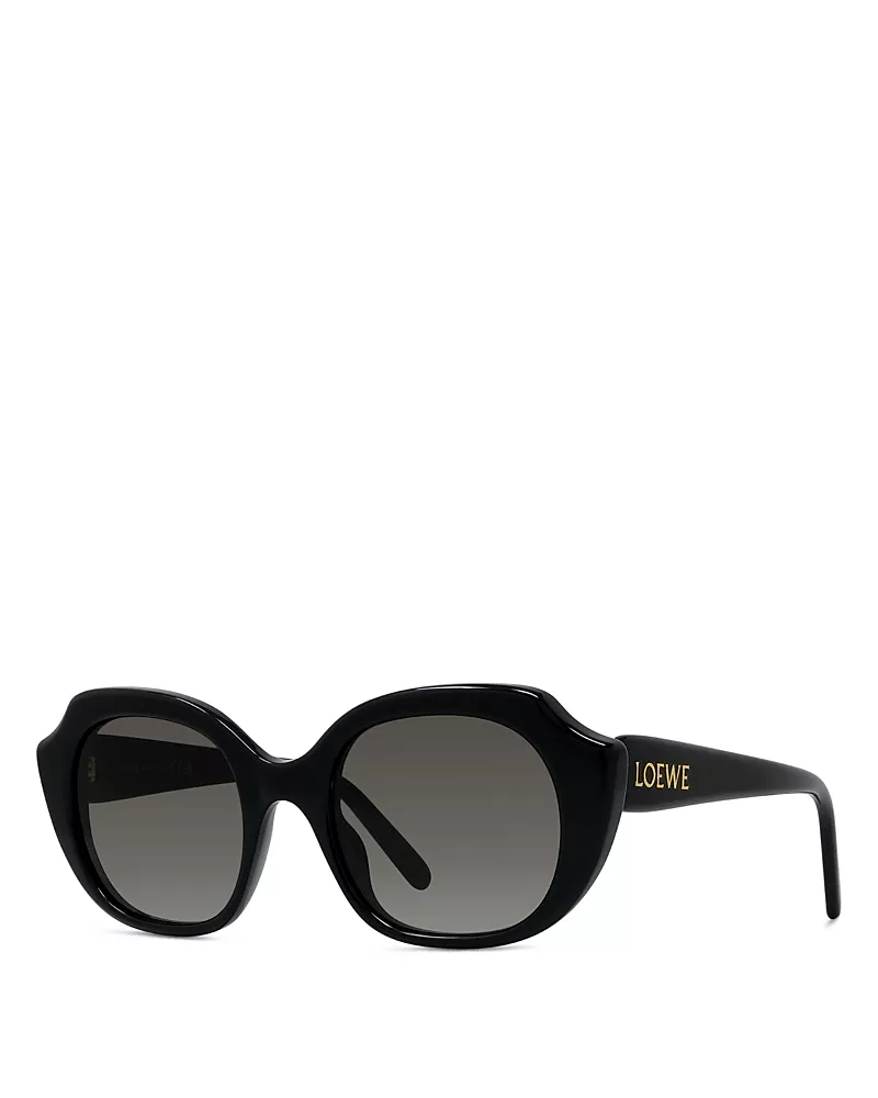Loewe Slim Geometric Sunglasses, 50mm