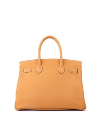 Birkin 30 Handbag Brown Clemence with Palladium Hardware