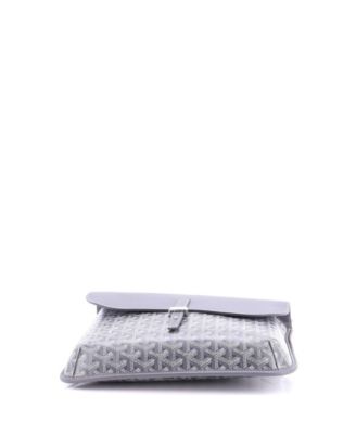   Coursier Messenger Bag Coated Canvas and Leather