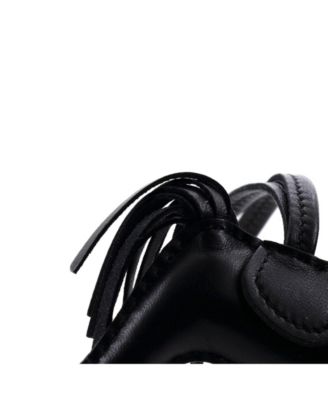 PM So Black GriGri Rodeo Bag Charm Leather