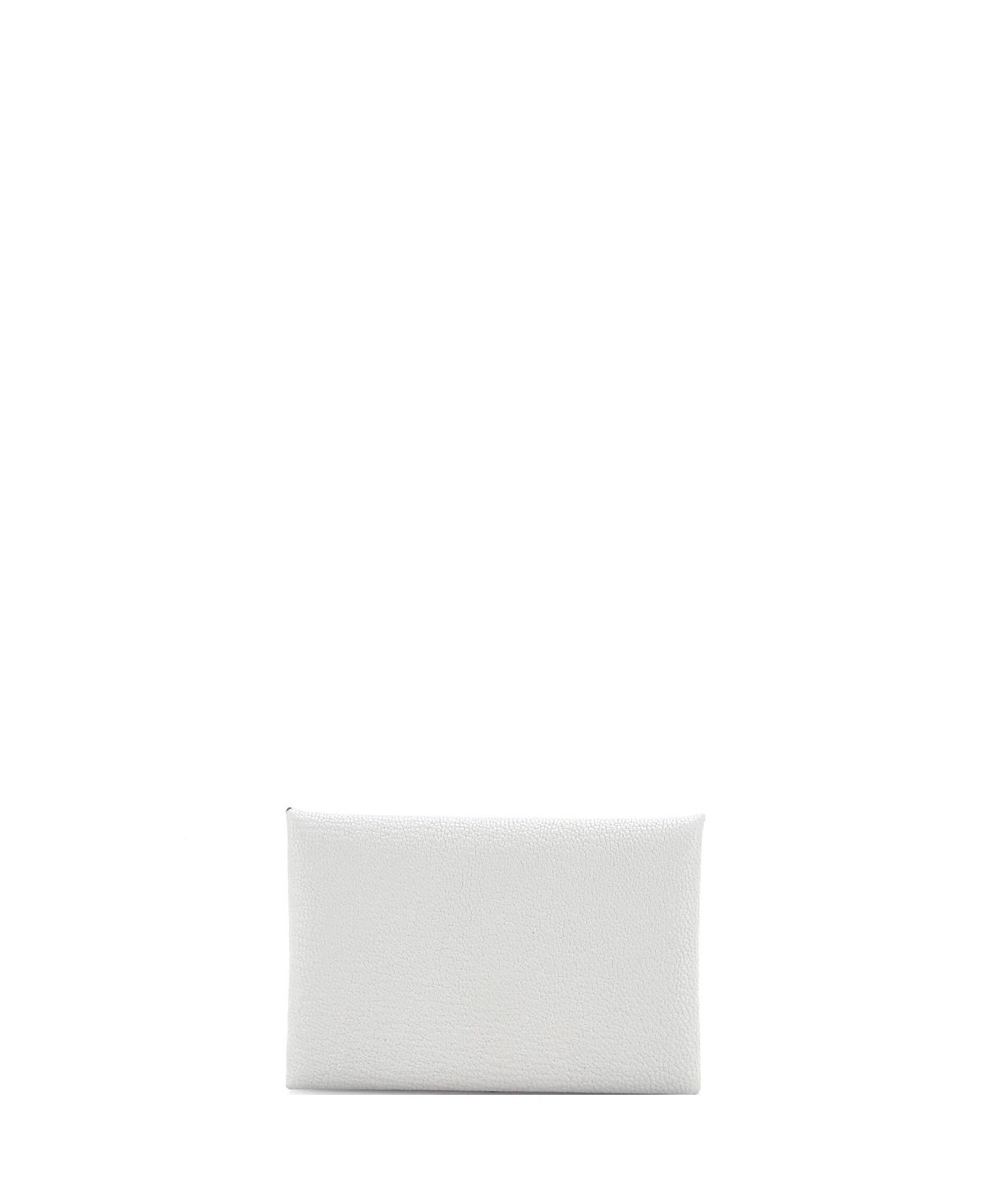 Pre-Owned HERMES Calvi Duo Card Holder Chevre Mysore