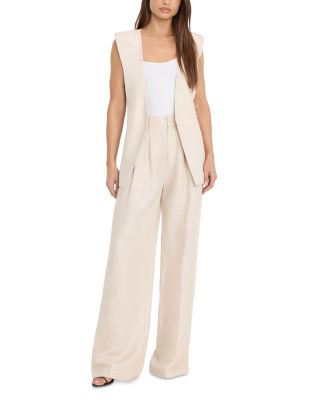 Sleeveless Belted Vest