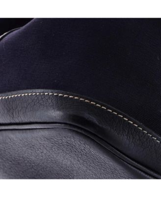 36 Garden Party Tote Toile and Leather