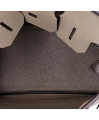 Birkin 30 Handbag Grey Epsom with Palladium Hardware