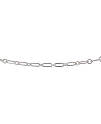 Alphakelly Long Necklace Sterling Silver, 28"