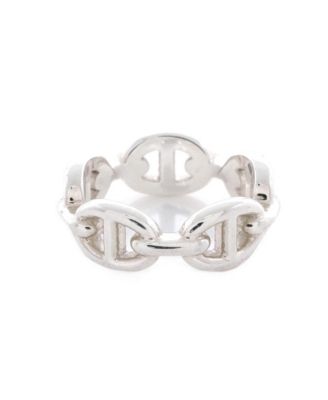 Small Chaine d'Ancre Enchainee Ring Sterling Silver