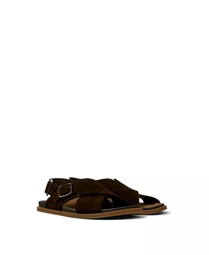 Camper Men's Lluc Leather X-Strap Sandals