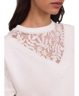  Women's Broderie Detail Sweatshirt