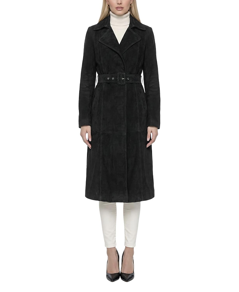 Gorski Metis Suede Belted Trench Coat