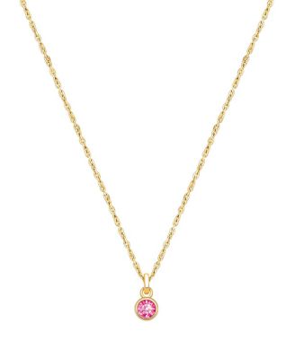 Girls' 14K Gold Birthstone Necklace - Little Kid, Big Kid