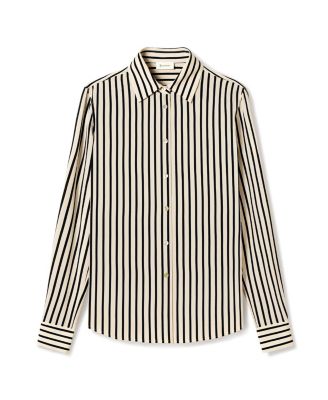 Striped Silk Shirt