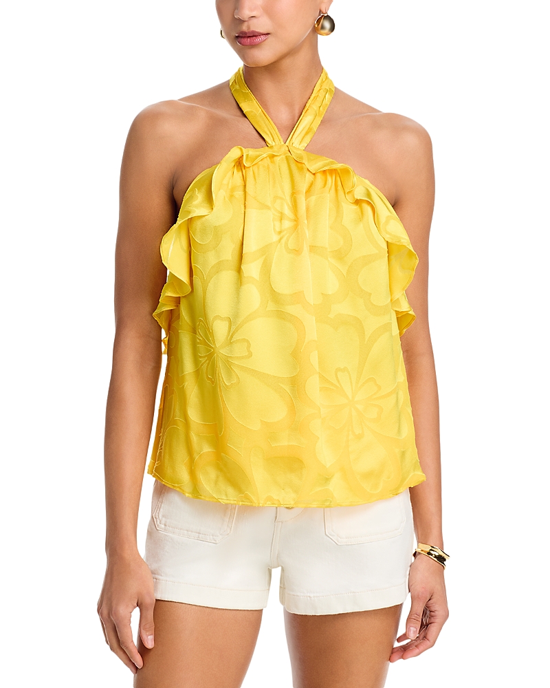 Ramy Brook Talia Burnout Halter Top