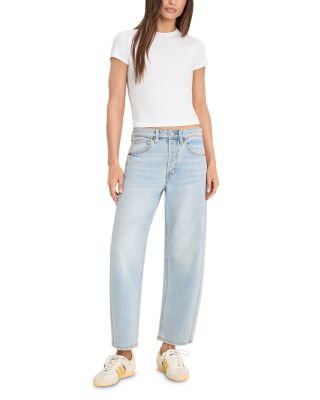 Vintage High Rise Barrel Ankle Jeans in Indigo1351