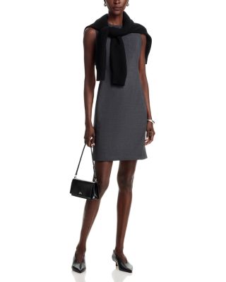 Classic Wool Blend Sheath Dress
