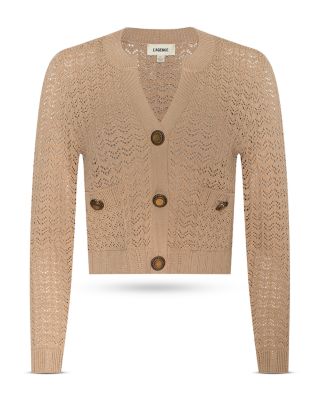 Orla V Neck Cardigan & Gaelle Pointelle Knit Pants