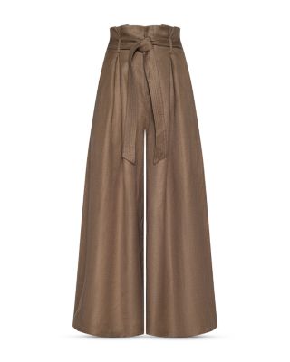 Lowen Paper Bag Waist Crop Pants