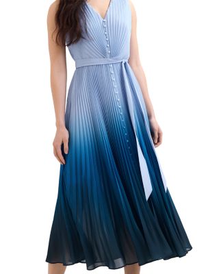 Mira Blue Ombr&eacute; Sleeveless Dress