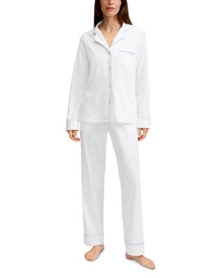 Piped Long Pajama Set